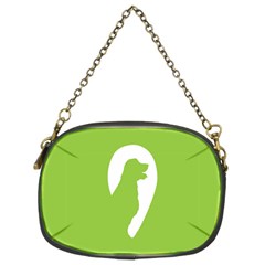 Dog Green White Animals Chain Purses (two Sides) 