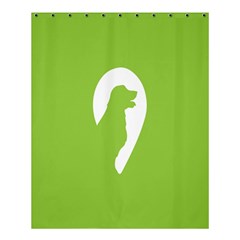 Dog Green White Animals Shower Curtain 60  X 72  (medium)  by Mariart