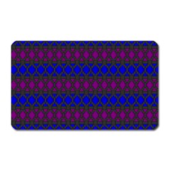 Diamond Alt Blue Purple Woven Fabric Magnet (rectangular) by Mariart