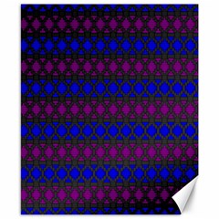 Diamond Alt Blue Purple Woven Fabric Canvas 8  X 10  by Mariart