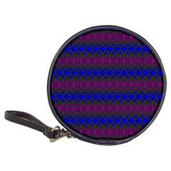 Diamond Alt Blue Purple Woven Fabric Classic 20-cd Wallets by Mariart