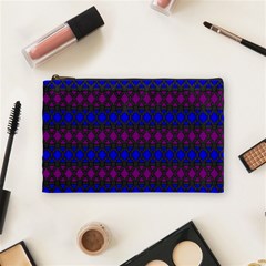 Diamond Alt Blue Purple Woven Fabric Cosmetic Bag (medium)  by Mariart