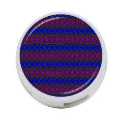 Diamond Alt Blue Purple Woven Fabric 4-port Usb Hub (one Side) by Mariart