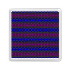 Diamond Alt Blue Purple Woven Fabric Memory Card Reader (square)  by Mariart