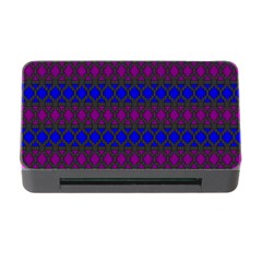 Diamond Alt Blue Purple Woven Fabric Memory Card Reader With Cf