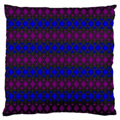 Diamond Alt Blue Purple Woven Fabric Large Cushion Case (two Sides) by Mariart