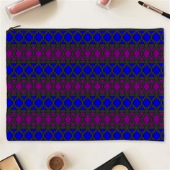 Diamond Alt Blue Purple Woven Fabric Cosmetic Bag (xxxl)  by Mariart