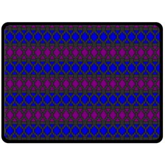 Diamond Alt Blue Purple Woven Fabric Double Sided Fleece Blanket (large)  by Mariart