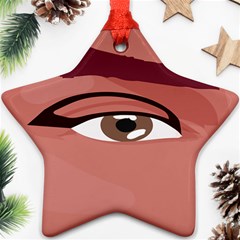 Eye Difficulty Red Ornament (Star)