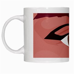 Eye Difficulty Red White Mugs by Mariart