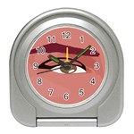 Eye Difficulty Red Travel Alarm Clocks Front