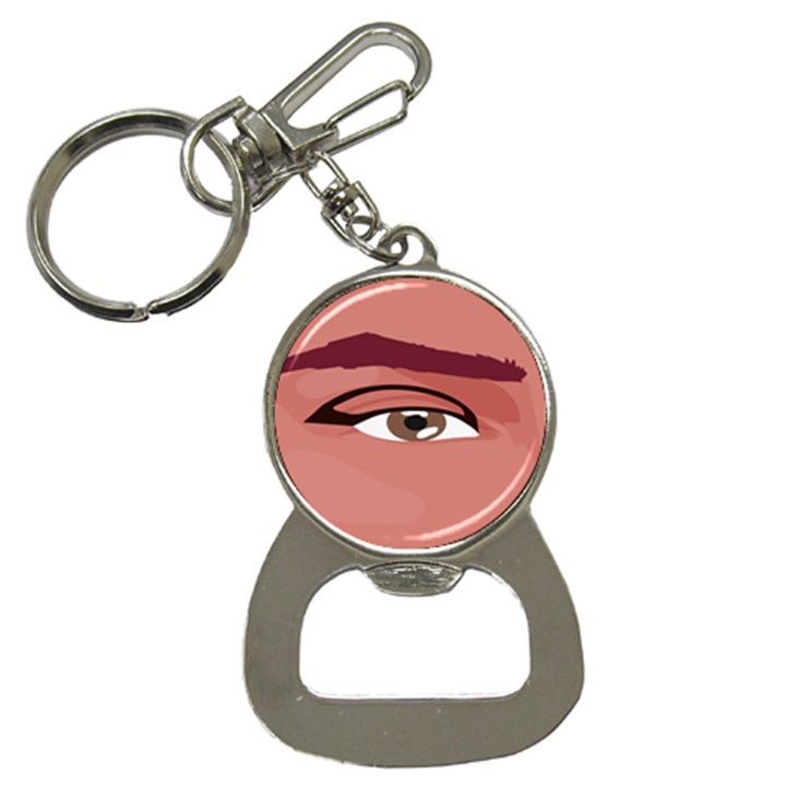 Eye Difficulty Red Button Necklaces