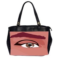 Eye Difficulty Red Office Handbags (2 Sides) 