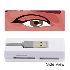 Eye Difficulty Red Memory Card Reader (stick)  by Mariart