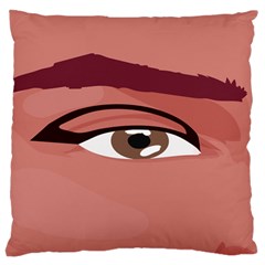 Eye Difficulty Red Large Cushion Case (One Side)