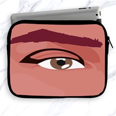 Eye Difficulty Red Apple Ipad 2/3/4 Zipper Cases by Mariart