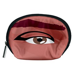 Eye Difficulty Red Accessory Pouches (medium)  by Mariart