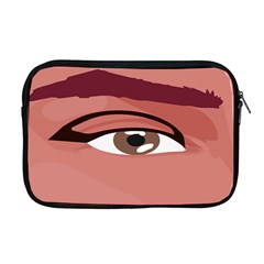 Eye Difficulty Red Apple MacBook Pro 17  Zipper Case