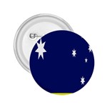 Flag Star Blue Green Yellow 2.25  Buttons Front