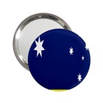 Flag Star Blue Green Yellow 2.25  Handbag Mirrors Front