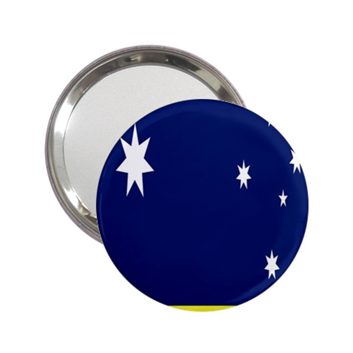 Flag Star Blue Green Yellow 2.25  Handbag Mirrors