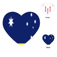 Flag Star Blue Green Yellow Playing Cards (heart)  by Mariart