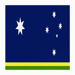 Flag Star Blue Green Yellow Medium Glasses Cloth (2-side) by Mariart