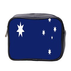 Flag Star Blue Green Yellow Mini Toiletries Bag 2-side by Mariart