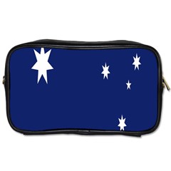 Flag Star Blue Green Yellow Toiletries Bags 2-side by Mariart