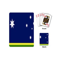 Flag Star Blue Green Yellow Playing Cards (mini)  by Mariart