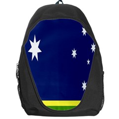 Flag Star Blue Green Yellow Backpack Bag by Mariart