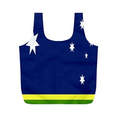 Flag Star Blue Green Yellow Full Print Recycle Bags (m)  by Mariart