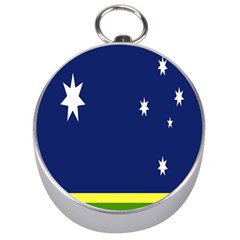 Flag Star Blue Green Yellow Silver Compasses by Mariart