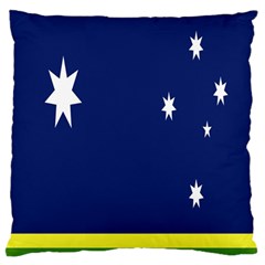 Flag Star Blue Green Yellow Standard Flano Cushion Case (one Side) by Mariart