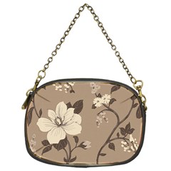 Floral Flower Rose Leaf Grey Chain Purses (one Side)  by Mariart