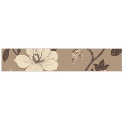 Floral Flower Rose Leaf Grey Flano Scarf (large)