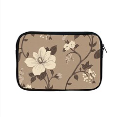 Floral Flower Rose Leaf Grey Apple Macbook Pro 15  Zipper Case