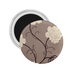 Flower Floral Black Grey Rose 2.25  Magnets