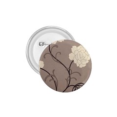 Flower Floral Black Grey Rose 1.75  Buttons