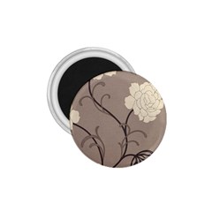 Flower Floral Black Grey Rose 1 75  Magnets