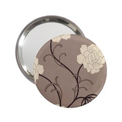 Flower Floral Black Grey Rose 2 25  Handbag Mirrors by Mariart