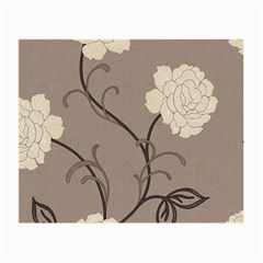 Flower Floral Black Grey Rose Small Glasses Cloth (2-Side)