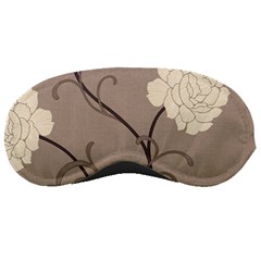 Flower Floral Black Grey Rose Sleeping Masks by Mariart