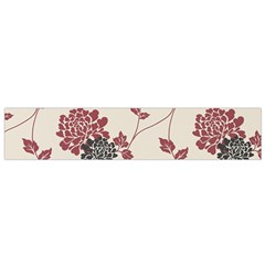 Flower Floral Black Pink Flano Scarf (small) by Mariart