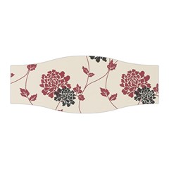 Flower Floral Black Pink Stretchable Headband by Mariart