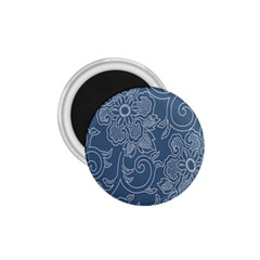 Flower Floral Blue Rose Star 1 75  Magnets