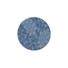 Flower Floral Blue Rose Star Golf Ball Marker by Mariart