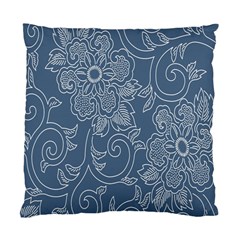 Flower Floral Blue Rose Star Standard Cushion Case (one Side) by Mariart