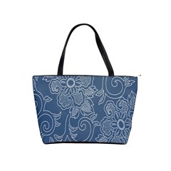 Flower Floral Blue Rose Star Shoulder Handbags