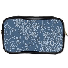 Flower Floral Blue Rose Star Toiletries Bags by Mariart